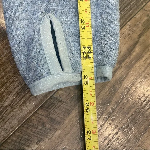 The North Face Women's Light Gray/Lite blue Zip-Up Jacket sz M - Picture 9 of 10